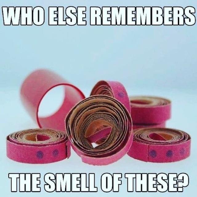 Do you remember the nostalgic smell of these paper rolls? A true blast from the past!